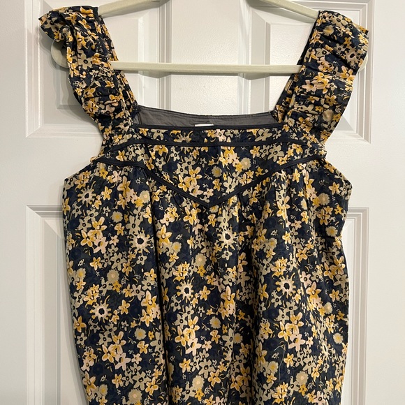 Edith Retro flutter sleeve tank Roan + Ryan (Evereve) - size Large - Picture 2 of 3